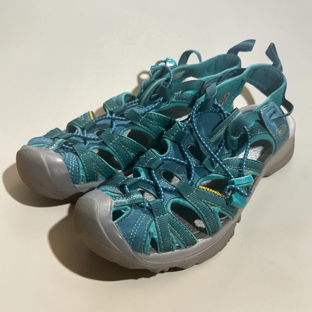 KEEN Sport Sandals Women’s 10 Newport H2 Waterproof Teal Closed Toe Hiking